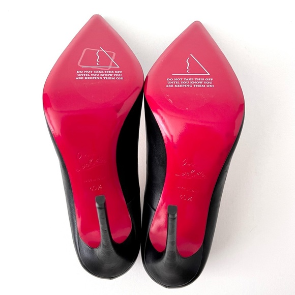 New CHRISTIAN LOUBOUTIN | So Kate 120 Black Leather Pointed Pumps Stilettos 40.5 - Picture 12 of 15